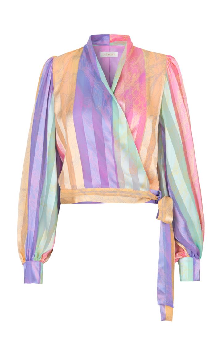 Stine Goya Glenda Striped Wrap Top