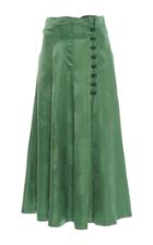 Rosie Assoulin Loop Button Gathered Skirt
