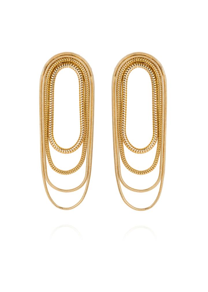 Fernando Jorge Multi-chain 18k Yellow Gold Earrings