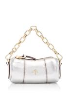 Manu Atelier Micro Cylinder Metallic Leather Bag