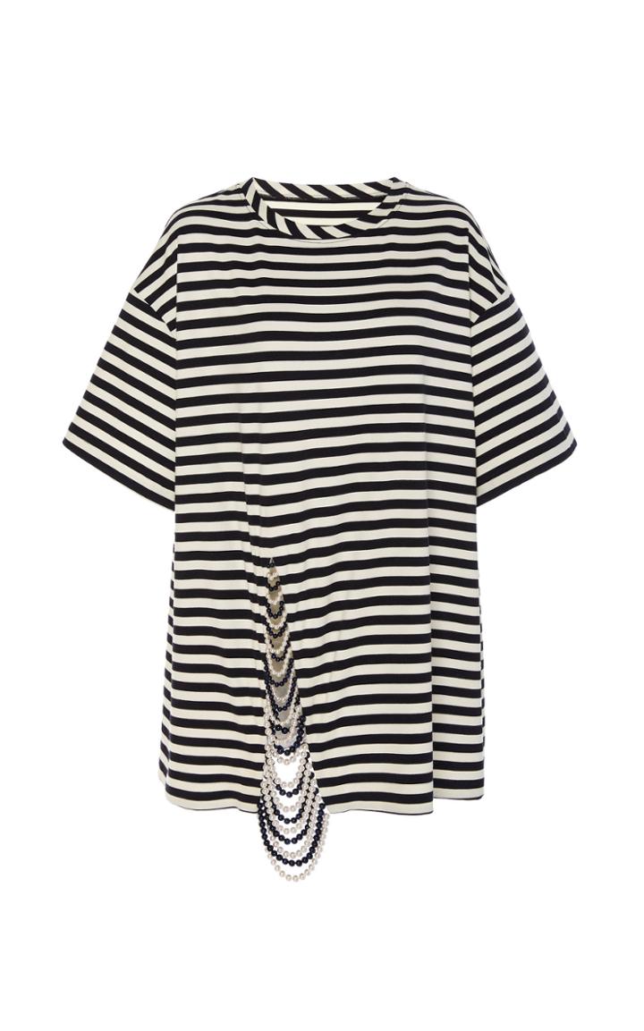 Monse Pearl Mariniere Jersey Tee