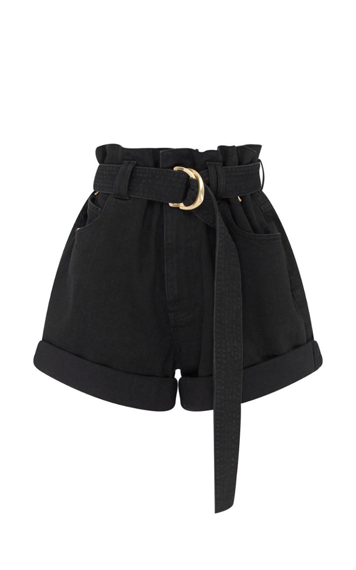 Aje Salt Lake Belted Denim Shorts Size: 6