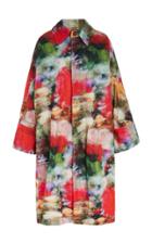 Adam Lippes Printed Dolman Sleeve Shell Raincoat