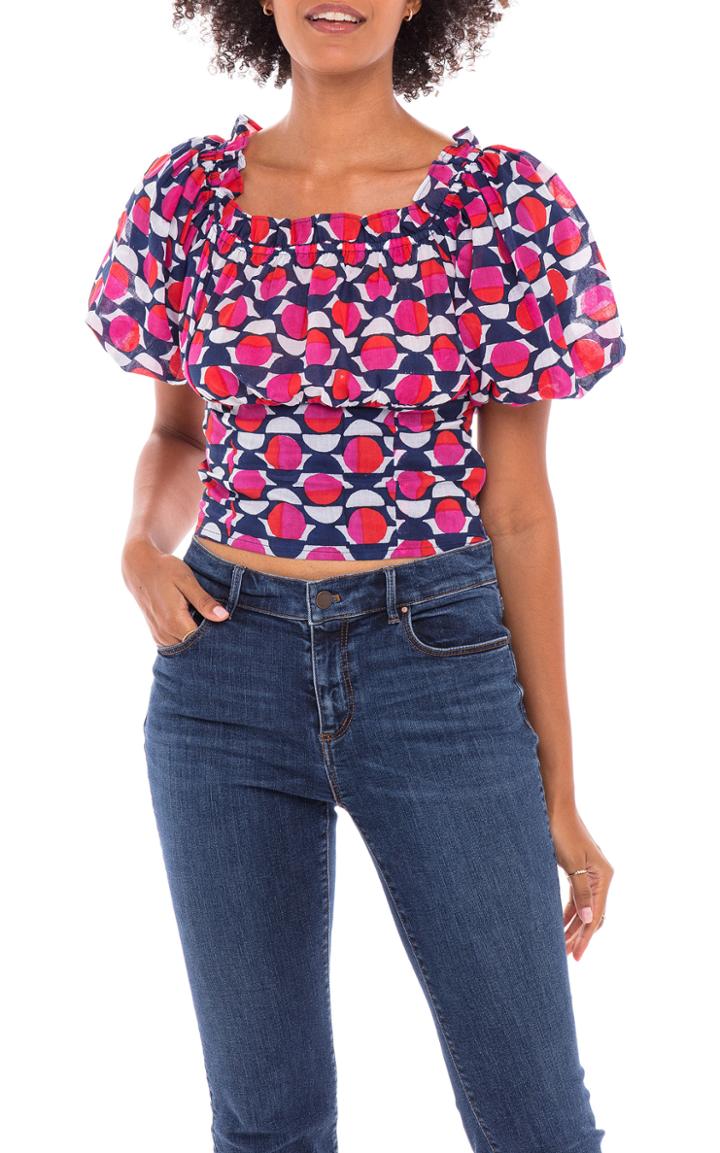 Moda Operandi Banjanan Anna Printed Cotton Top