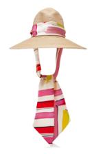 Eugenia Kim Cassidy Silk Satin-trimmed Straw Hat