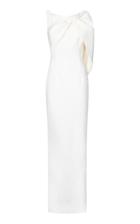 Safiyaa Serendipity Cape-overlay Crepe Gown