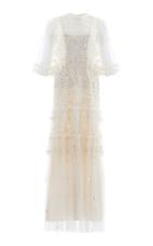 Moda Operandi Needle & Thread Melody Sequined Tulle Gown