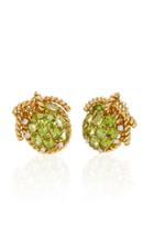 Eleuteri 18k Gold And Peridot Earrings