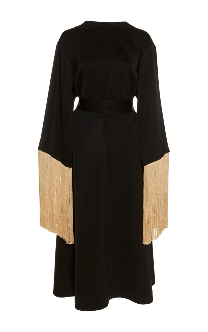 Ellery Ritz Fringe Sleeve Wrap Dress