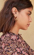 Moda Operandi Loeffler Randall Holly Twisted Double Hoop Earrings
