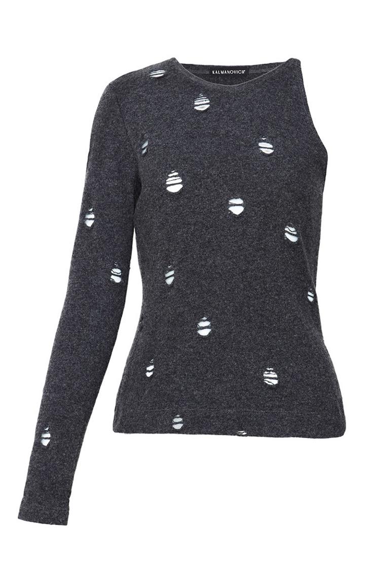 Kalmanovich Distressed One Sleeve Top