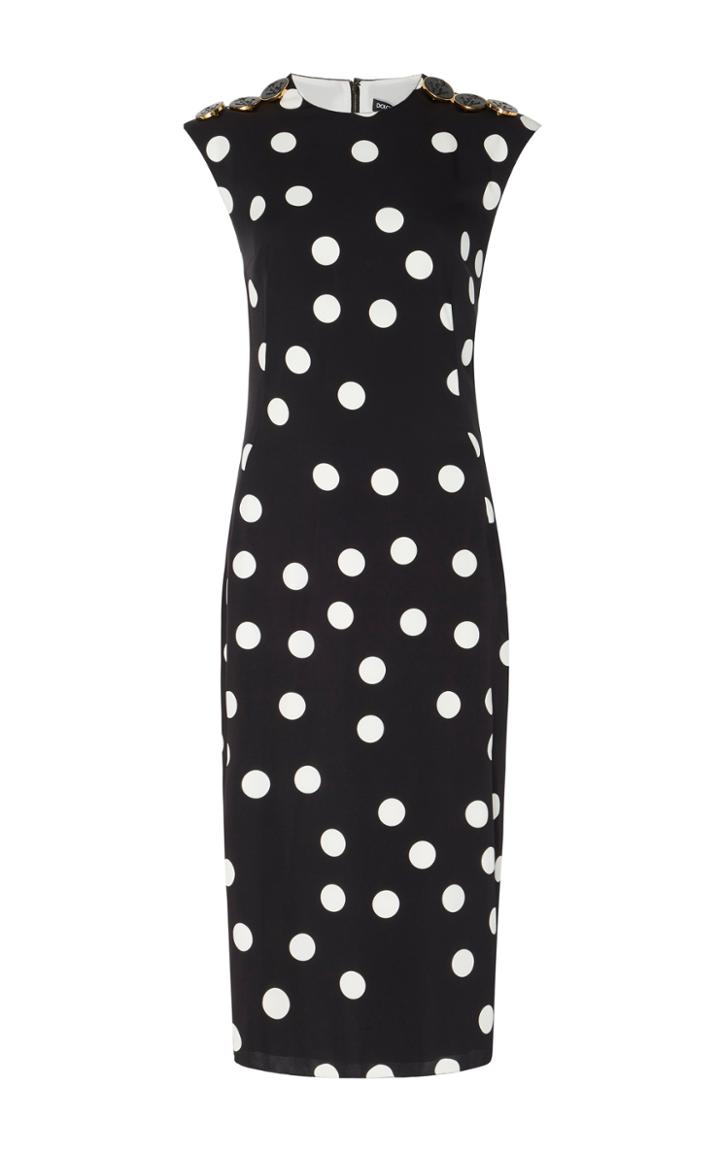 Dolce & Gabbana Polka-dot Stretch-silk Dress
