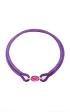 Fabio Salini Interchangable Rubellite And Leather Necklace