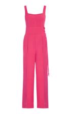 Usisi Gloria Tie-detail Linen-jersey Jumpsuit