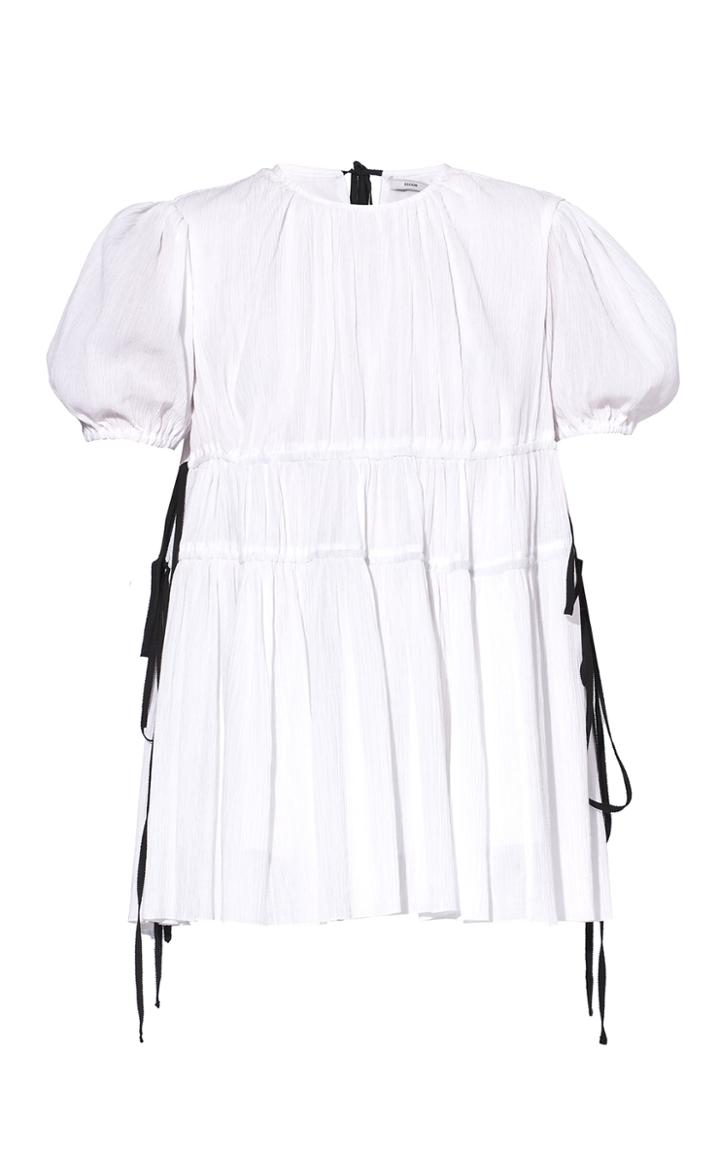 Moda Operandi Erdem Lilwen Side-tie Puff Sleeve Blouse