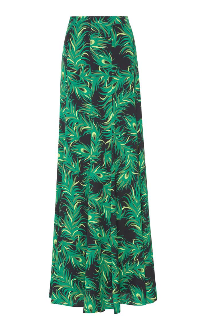 Andrew Gn Peacock Printed Skirt