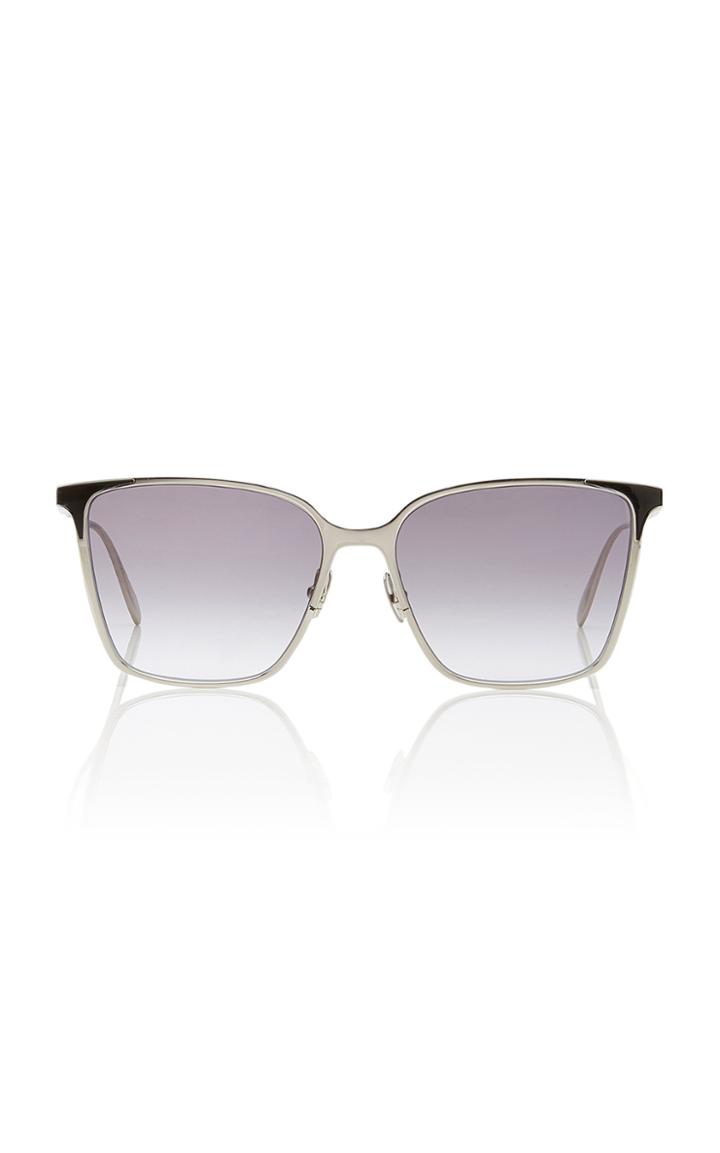 Alexander Mcqueen Square-frame Silver-tone Sunglasses