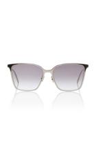 Alexander Mcqueen Square-frame Silver-tone Sunglasses