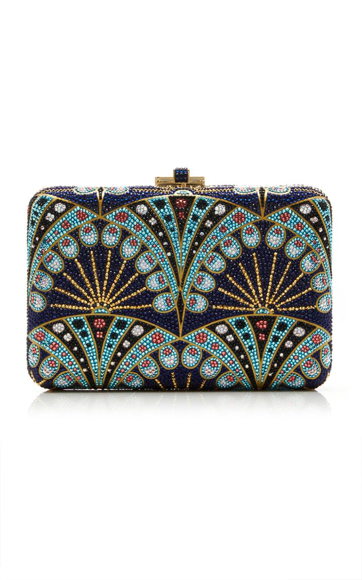 Judith Leiber Couture Amulet Crystal Slim Clutch