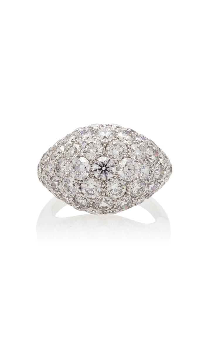 Busatti America 18k White Gold And Diamond Ring