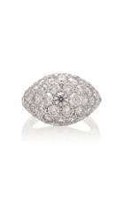 Busatti America 18k White Gold And Diamond Ring