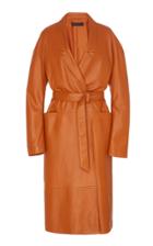 Moda Operandi Sally Lapointe Double-breasted Leather Coat Size: S