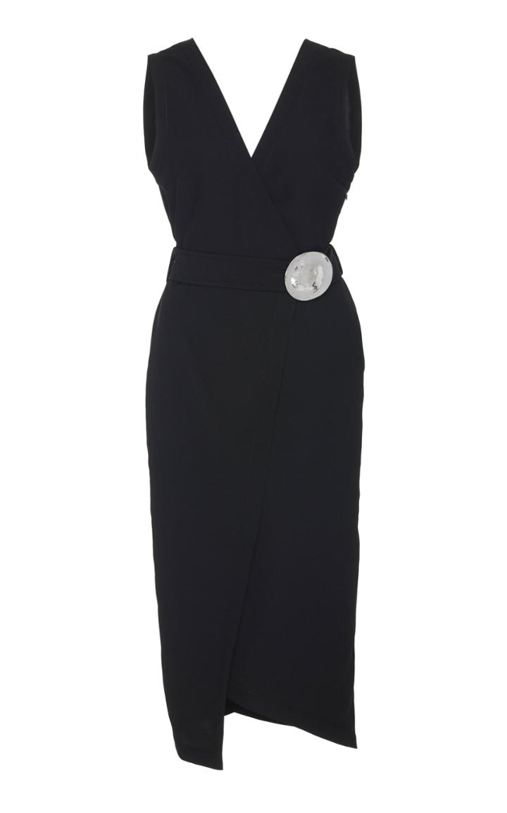 Jeffrey Dodd Asymmetric Belted Wrap Dress