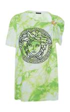Moda Operandi Versace Tie-dye Printed Short Sleeved Cotton T-shirt Size: 36