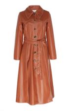 A.w.a.k.e. Faux Leather Belted Trench