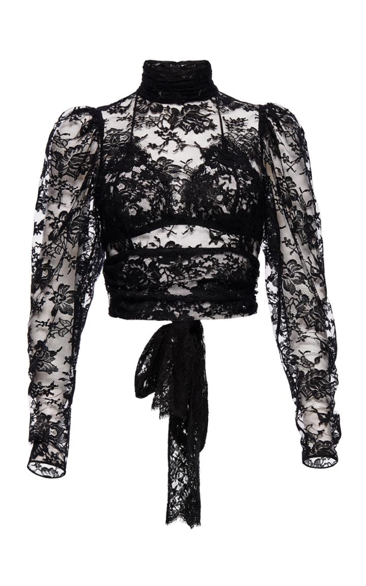 Magda Butrym Noto Lace Cropped Blouse