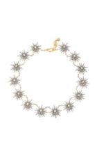 Lulu Frost Radiant Silver And Gold-plated Brass Glass Stone Necklace