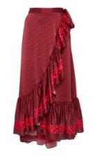 Figue Aurora Ruffle Midi Skirt