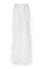 Moda Operandi Michael Lo Sordo Feathered Silk-satin Wide-leg Pants Size: 4