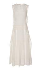 Alberta Ferretti Embroidered Silk-effect Dress