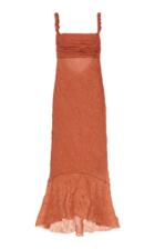 Moda Operandi Johanna Ortiz Reblossom Crinkled Chiffon Midi Dress Size: 2
