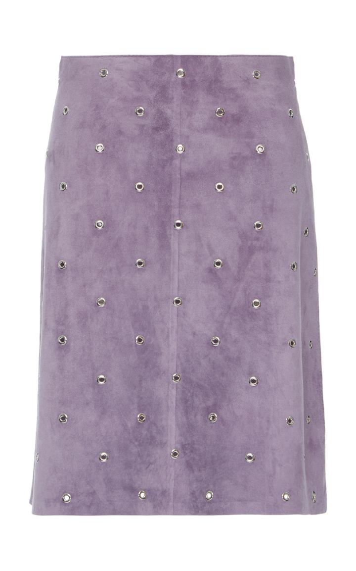 Bottega Veneta Dusty Calf Suede Skirt
