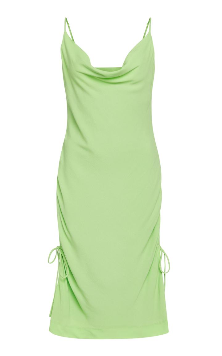 Staud Tarte Ruched Crepe Mini Dress