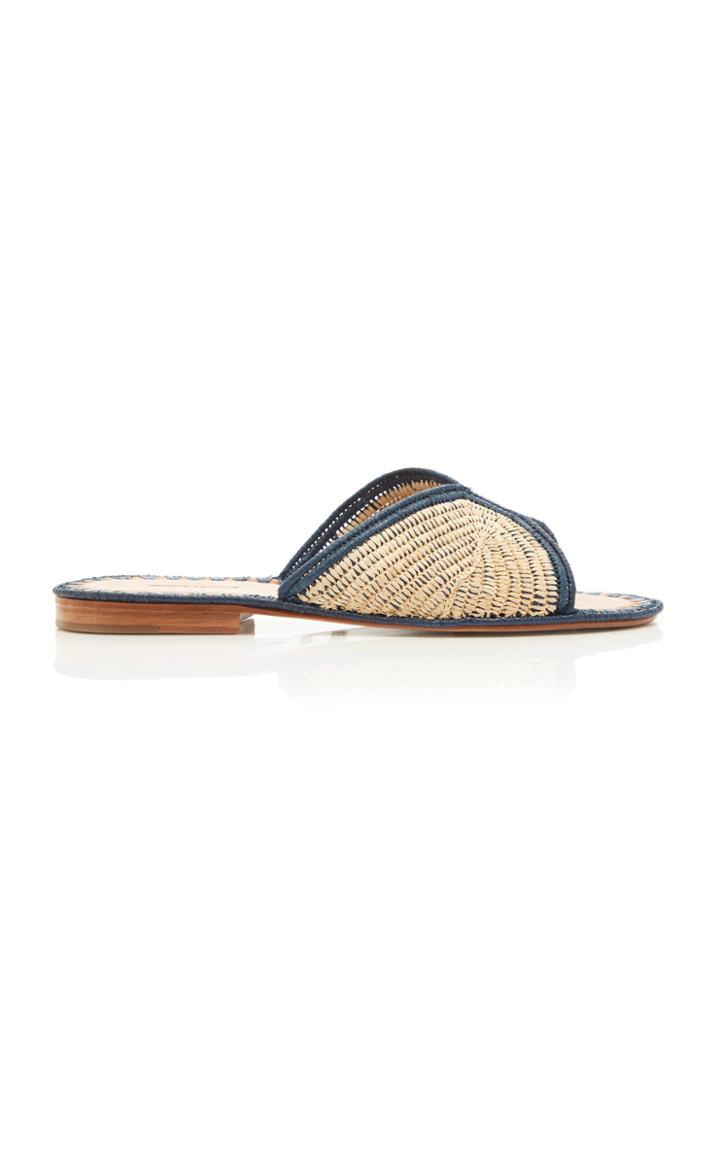 Carrie Forbes Salon Miste Raffia Slides