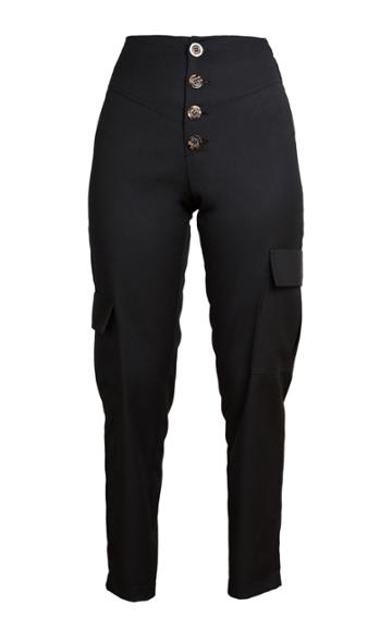 Lama Jouni High Waisted Fitted Pants Size: Xs