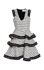 Alexis Zlata Ruffle Tweed Dress