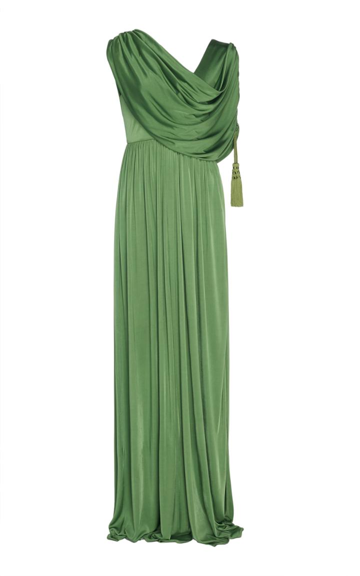 Lanvin Cowl Neck Jersey Gown