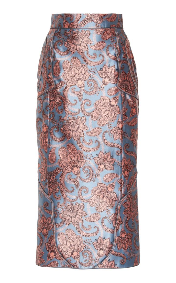Johanna Ortiz Satin Cantar De Contra Punto Skirt