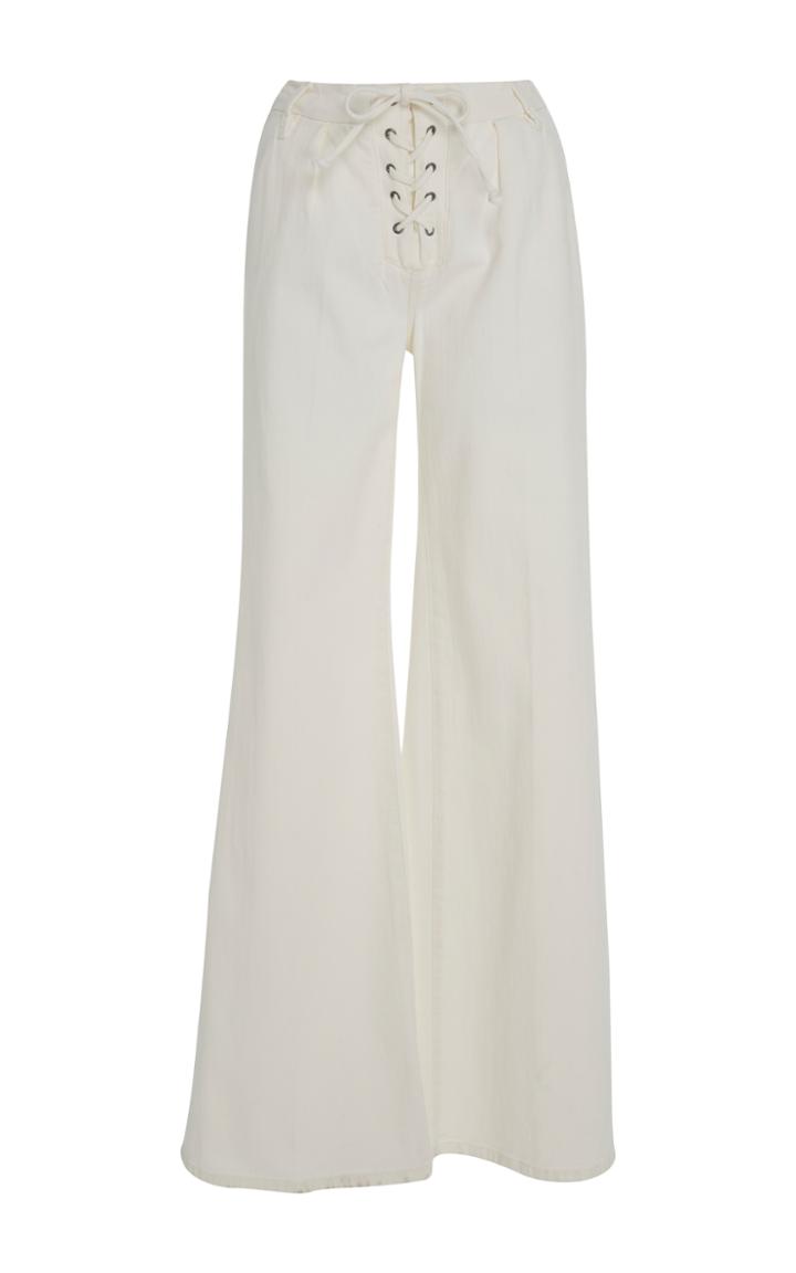 Frame Denim Le Capri Lace Up Trouser