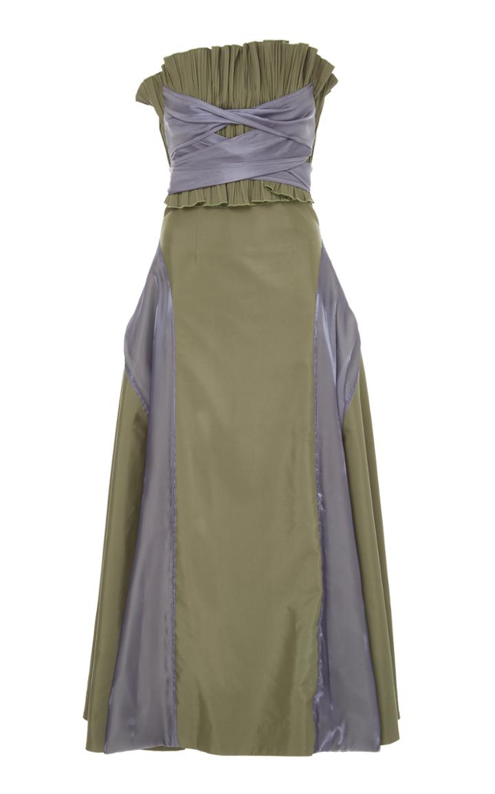 Adeam Pleated Twist Gown