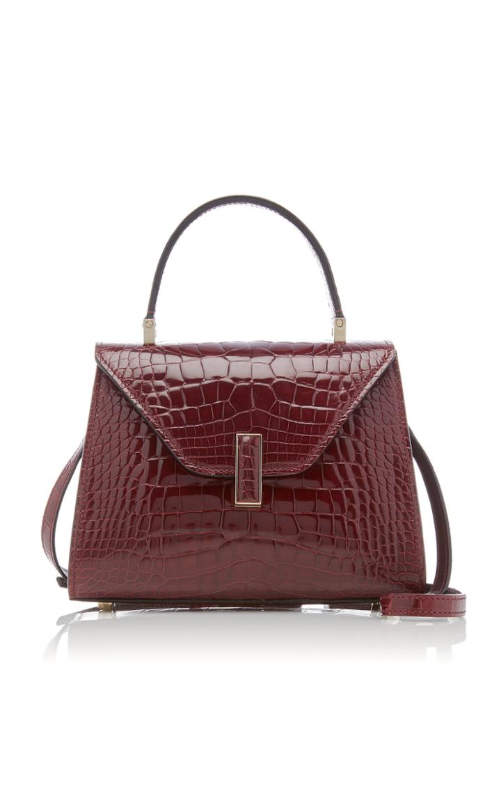 Valextra Iside Small Alligator Top Handle Bag