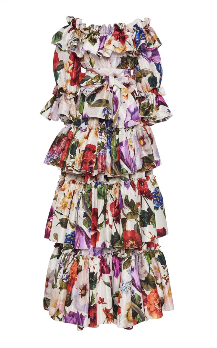 Dolce & Gabbana Ruffled Taffeta Dress
