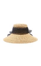 Eugenia Kim Annabelle Organza-trimmed Straw Hat
