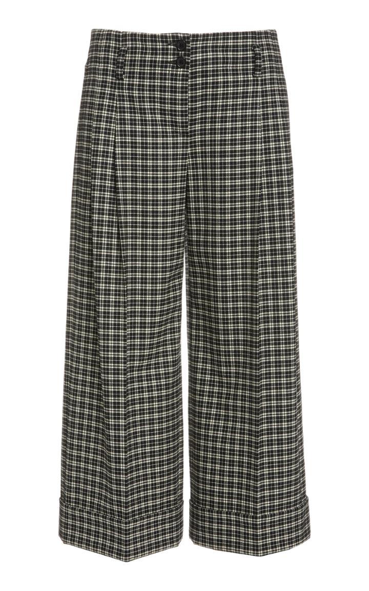 Moda Operandi Michael Kors Collection Cropped Tartan Pants