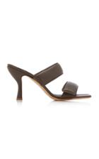 Moda Operandi Gia X Pernille Teisbaek Puffer Leather Sandals Size: 35