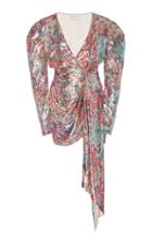 Prabal Gurung Sequin Wrap Mini Dress